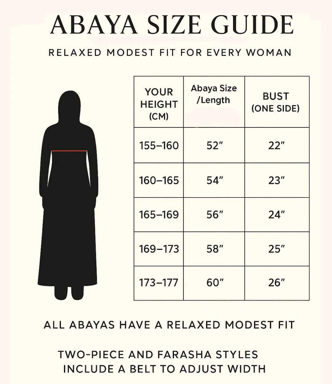 One-piece Open Abaya with Headscarf