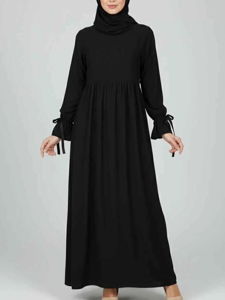 Latafa Black Abaya Modest Dress – Emara Modesty