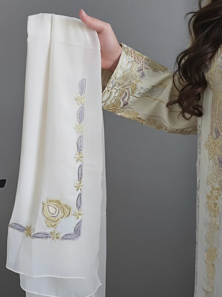 Jawhara mukhawar silk jalabiyah