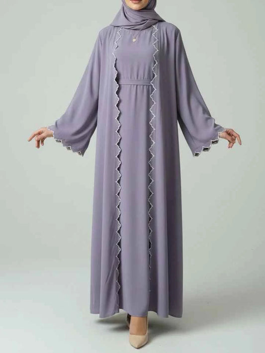Dubai 2-piece set Abaya with Headscarf