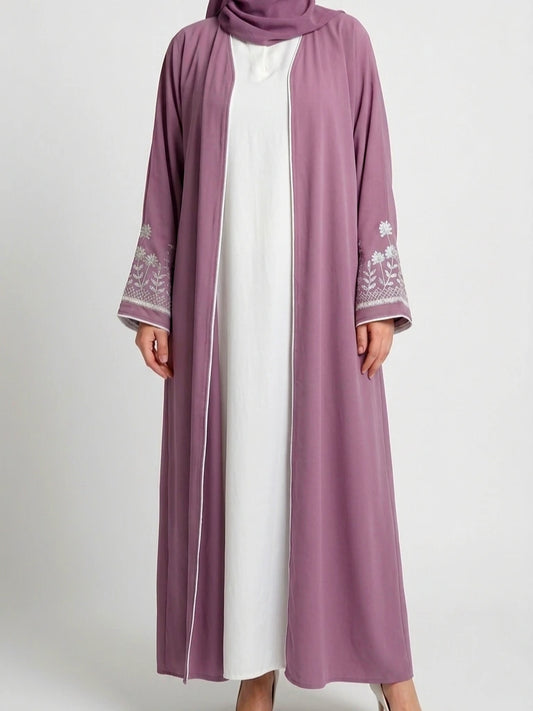 One piece open Dubai abaya 
