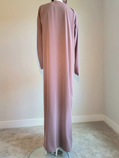 Amwaj two - piece brown abaya - Emara ModestyAbaya