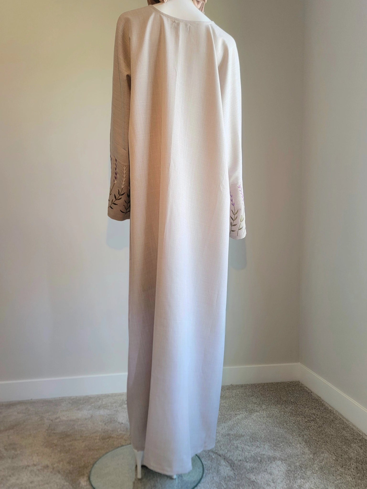 Lavendar cotton linen Abaya - Emara ModestyAbaya