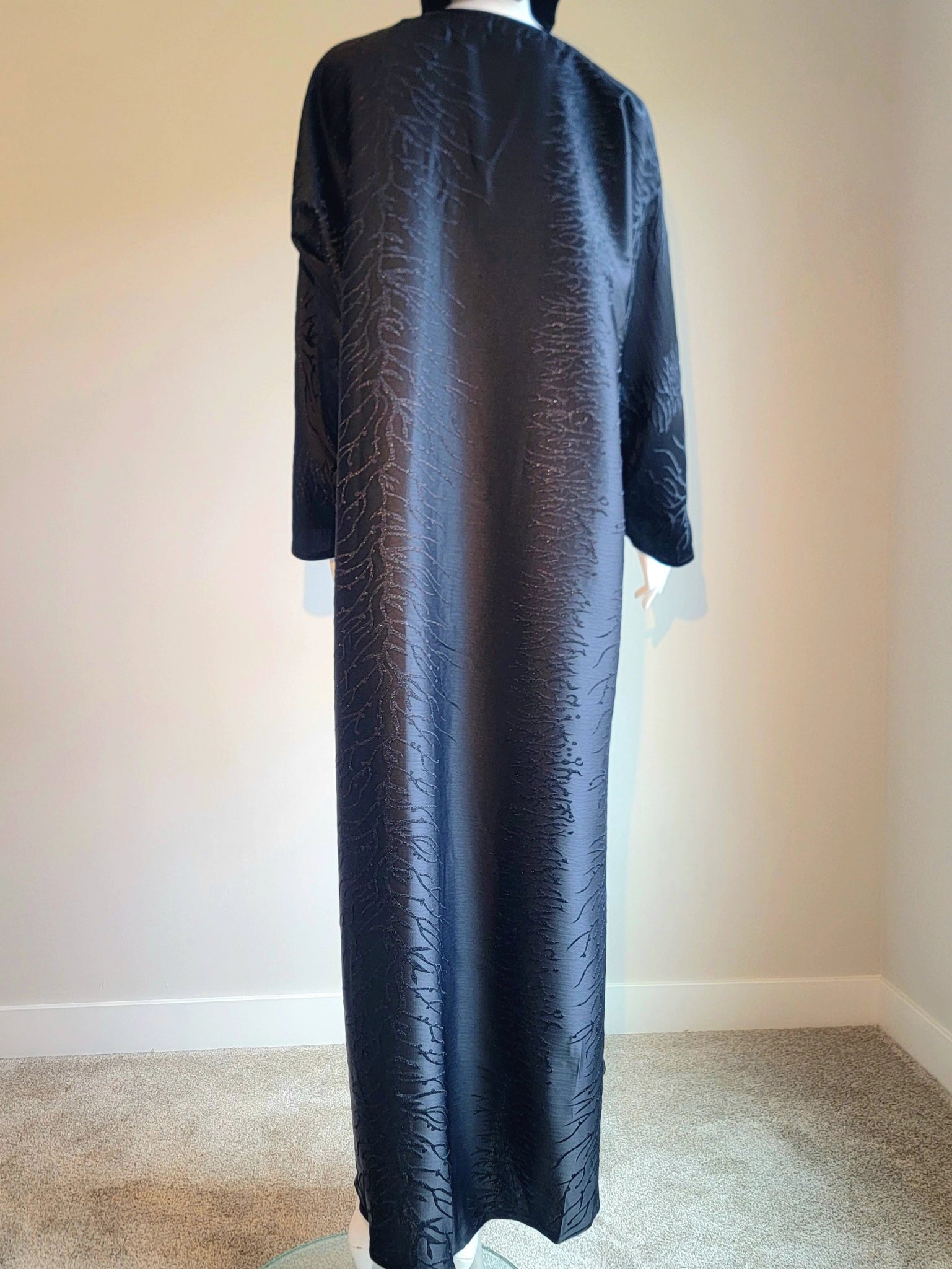 Layali Black Open Abaya - Emara ModestyAbaya