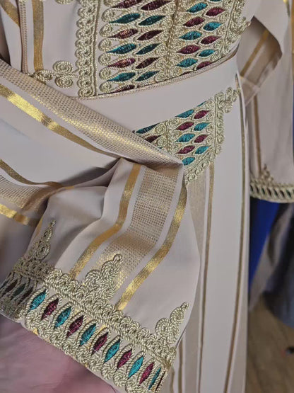 Moroccan Kaftan with Embroidery