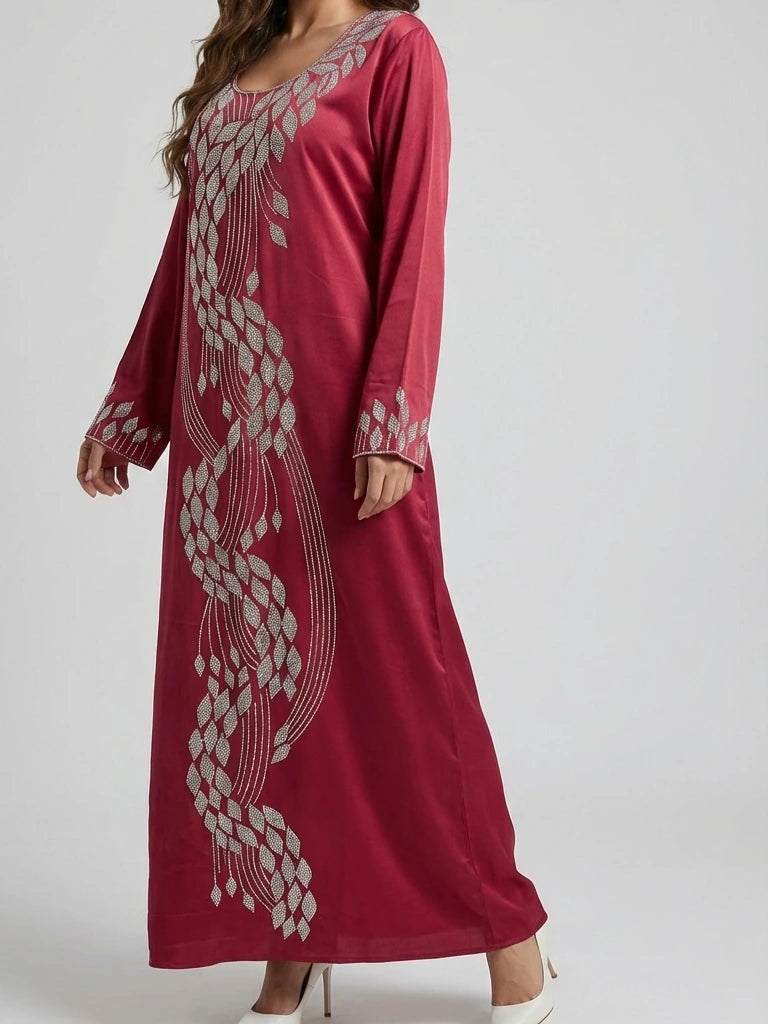 Autentisk Emiratisk Mukhawar-klänning för kvinnor, idealisk för bröllop och festliga tillfällen