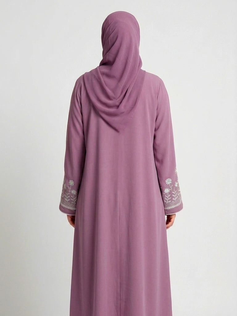 Jinan One-Piece Open Dubai Abaya With Hijab