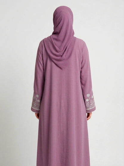 Jinan One-Piece Open Dubai Abaya With Hijab