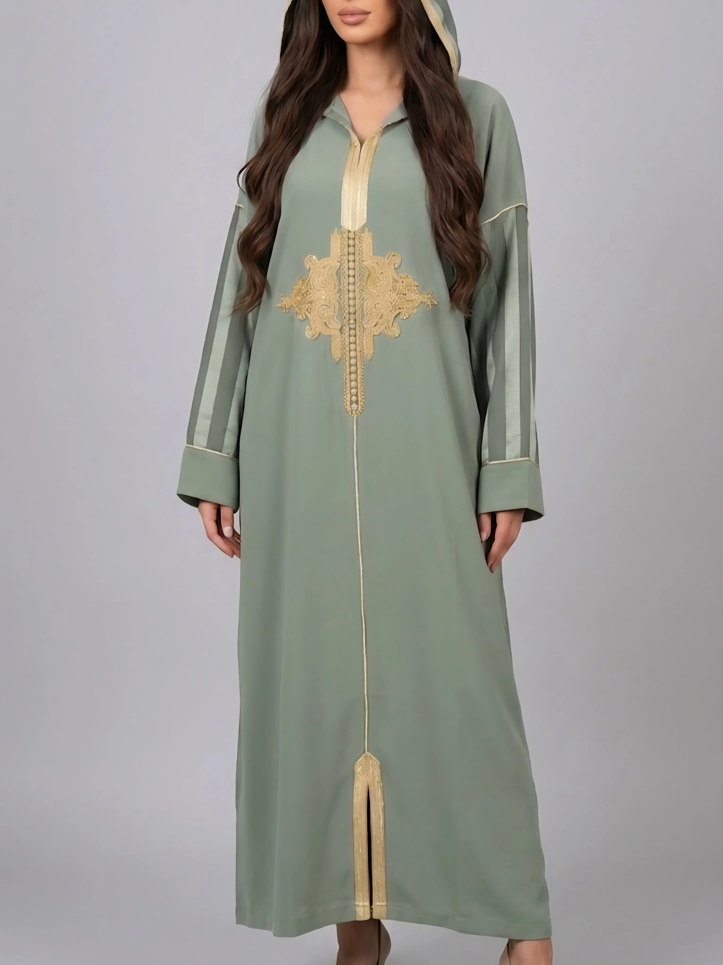 Moroccan Hooded Jalabiya dress