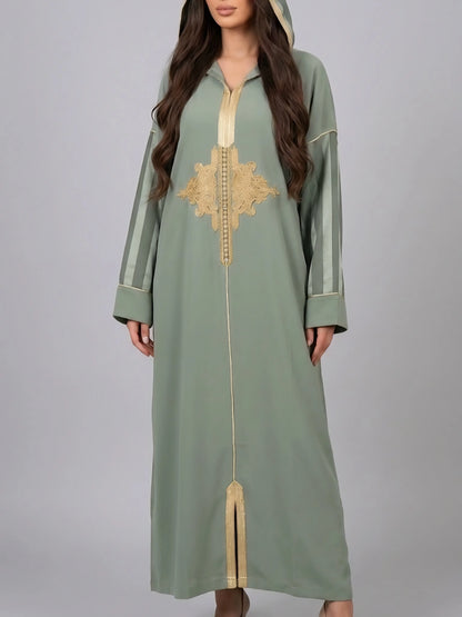Moroccan Hooded Jalabiya dress
