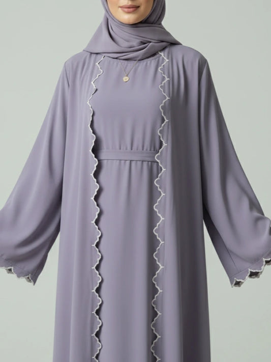 Tvådelat abaya set med hijab – modern abaya Sverige | Emara Clothing – modest kläder för kvinnor