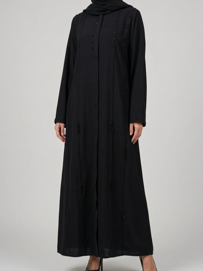 Svart Dubai abaya