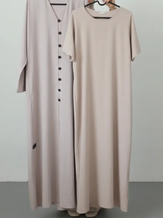 Beige abaya in sweden and canada
