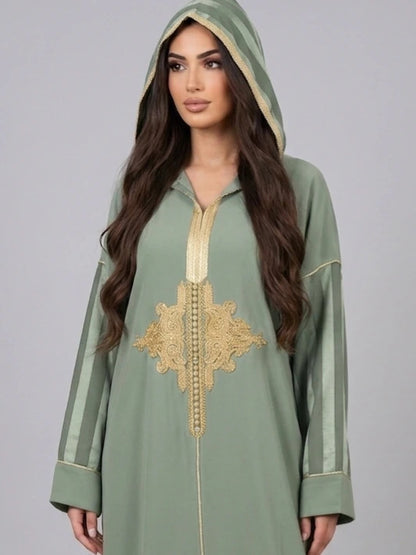 Moroccan Hooded Jalabiya dress