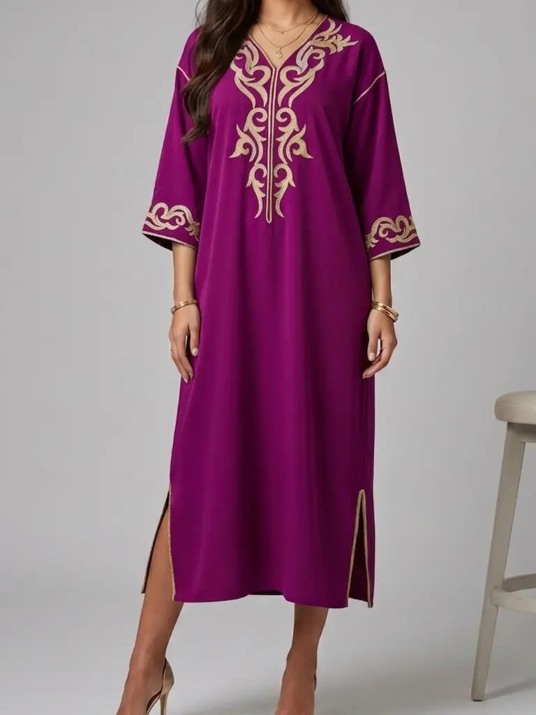 Elegant sommarklänning jalabeya jellaba från Marocko