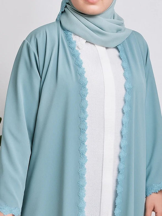 Warda one - piece Open Abaya - Emara ModestyAbaya